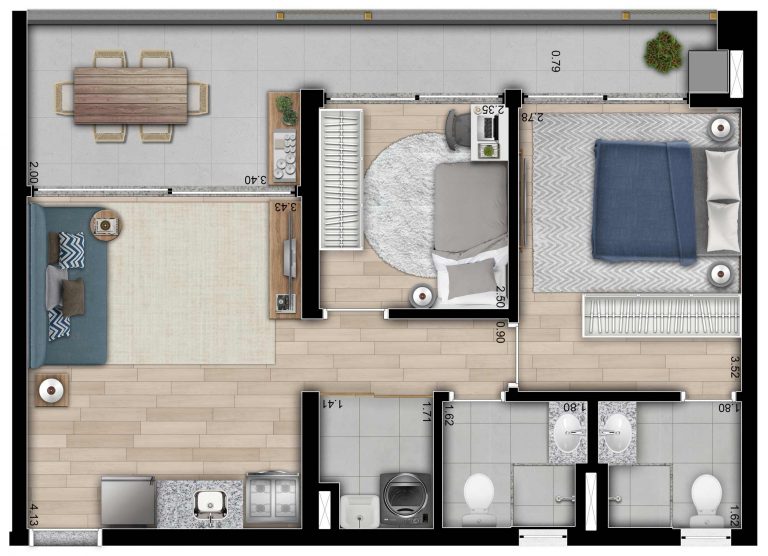 VILA MADALENA 24, 61-84 M² – Studio, 1, 2 e 3 Dorms.