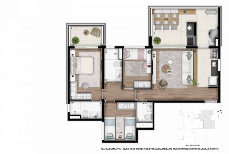 JARDIM DA SAÚDE 95 E 120 M² 1 a 3 suítes 2 vagas de garagem