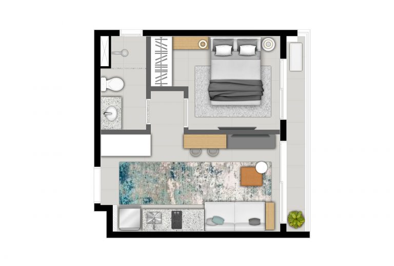 VILA MARIANA 31 M² 1 DORMITÓRIO