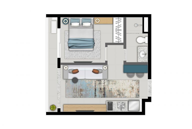 VILA MARIANA 31 M² 1 DORMITÓRIO