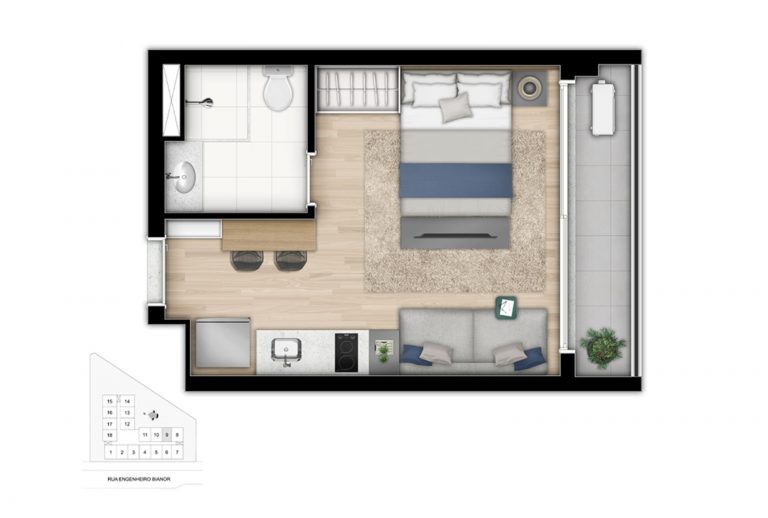 BUTANTÃ STUDIOS DE 26M² E 1 DORM DE 32M²