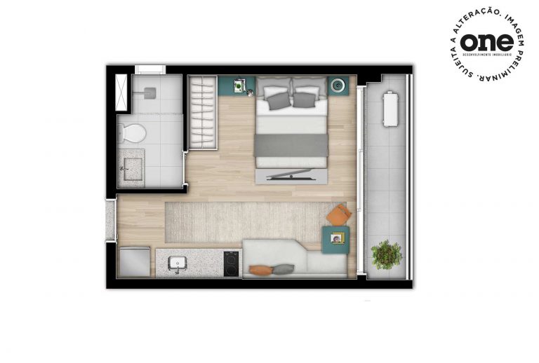 ALTO DA BOA VISTA STUDIOS de 27 M², 33 à 34 M² e 1 DORM E 45 à 57 M² 2 DORMS