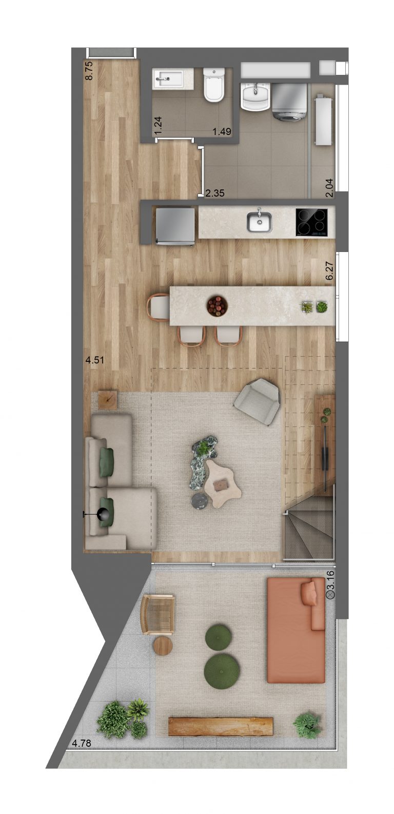 JARDINS  80-94 M²