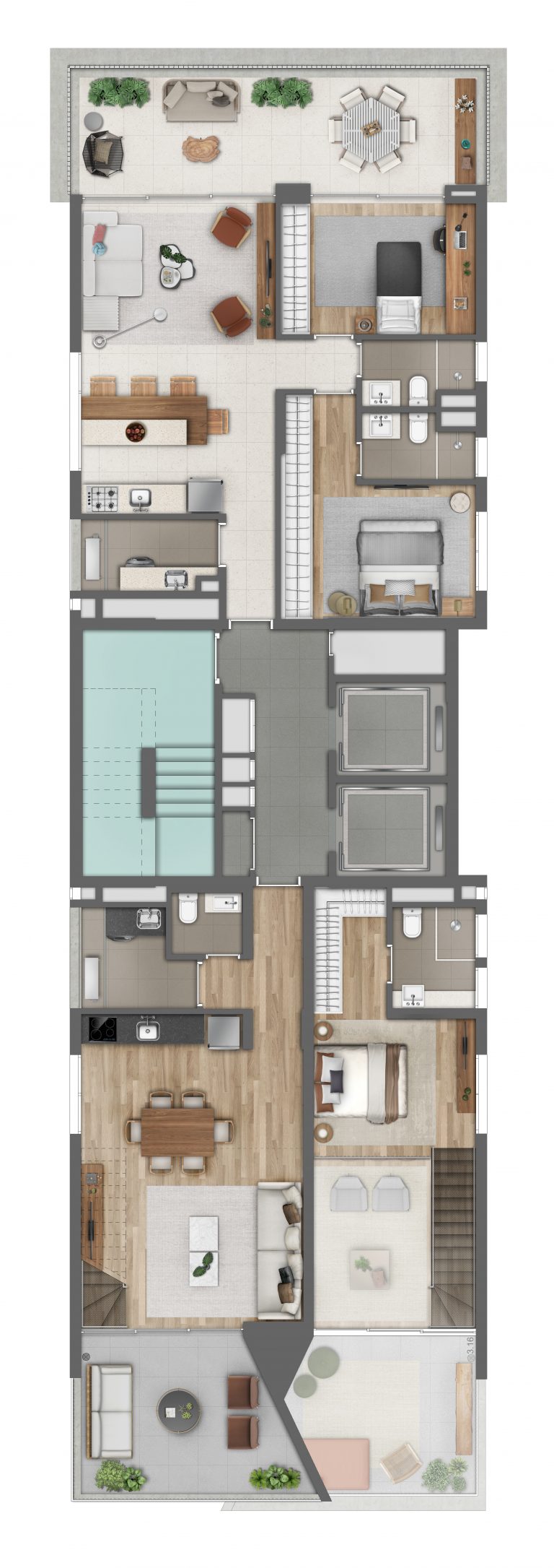 JARDINS  80-94 M²