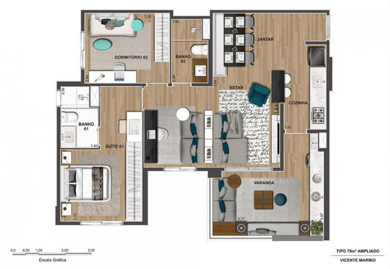 BARRA FUNDA 58-79 M²