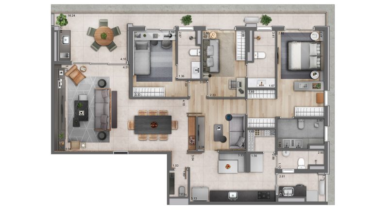 MOEMA 175 M² 2 VAGAS 3 SUÍTES 