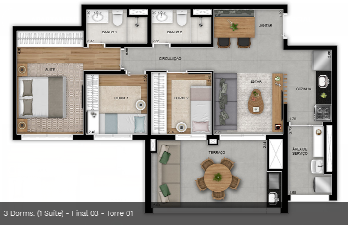 VILA PRUDENTE STUDIOS | 2 E 3 DORMS – 1 SUÍTE | 3 SUÍTES