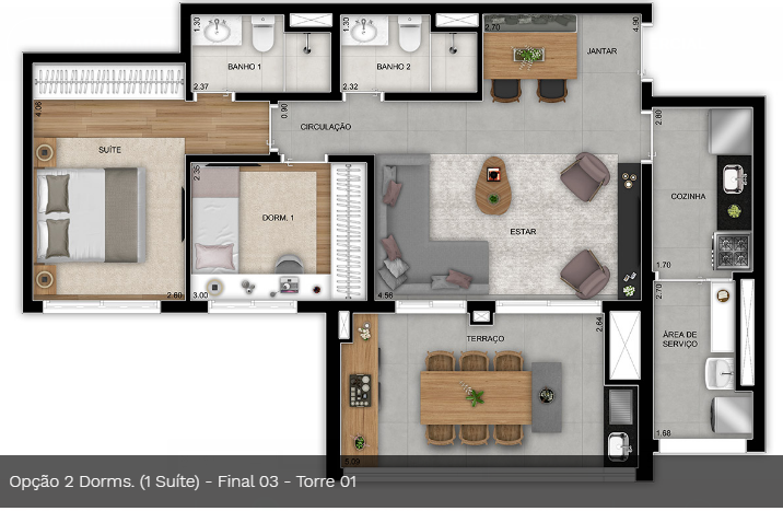 VILA PRUDENTE STUDIOS | 2 E 3 DORMS – 1 SUÍTE | 3 SUÍTES