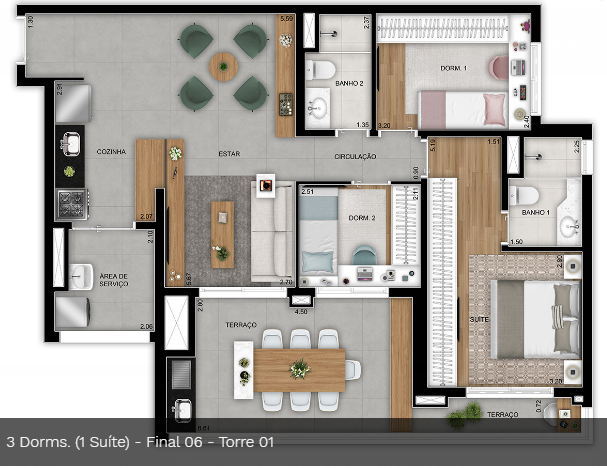 VILA PRUDENTE STUDIOS | 2 E 3 DORMS – 1 SUÍTE | 3 SUÍTES