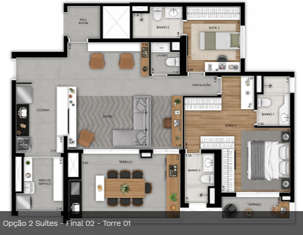 VILA PRUDENTE STUDIOS | 2 E 3 DORMS – 1 SUÍTE | 3 SUÍTES