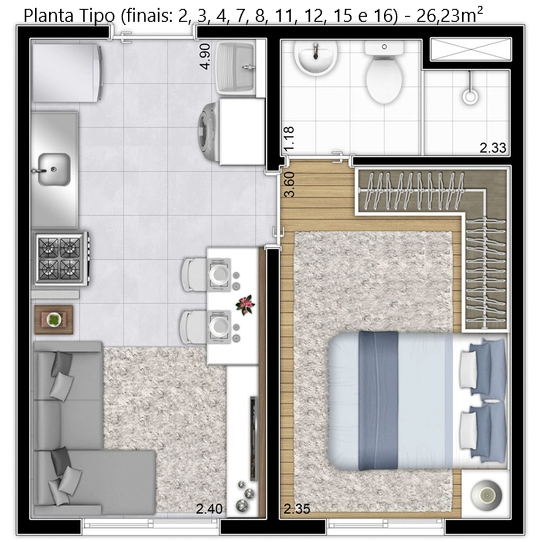 MORUMBI 26-29M²