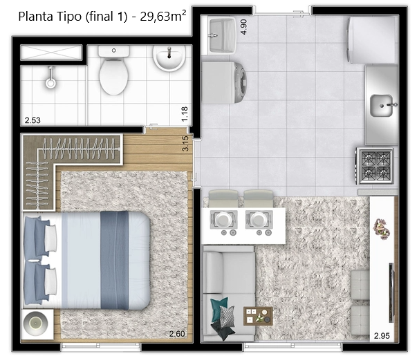 MORUMBI 26-29M²