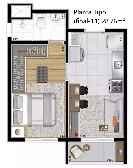 CHÁCARA SANTO ANTÔNIO 26-31 M²