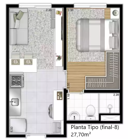 CHÁCARA SANTO ANTÔNIO 26-31 M²