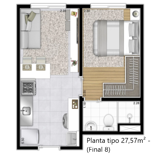 VILA ANDRADE 27-37 M²