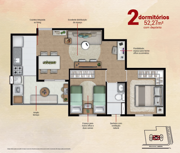 SANTANA 52-72m² 2 OU 3 DORMITÓRIOS 1 OU 2 VAGAS